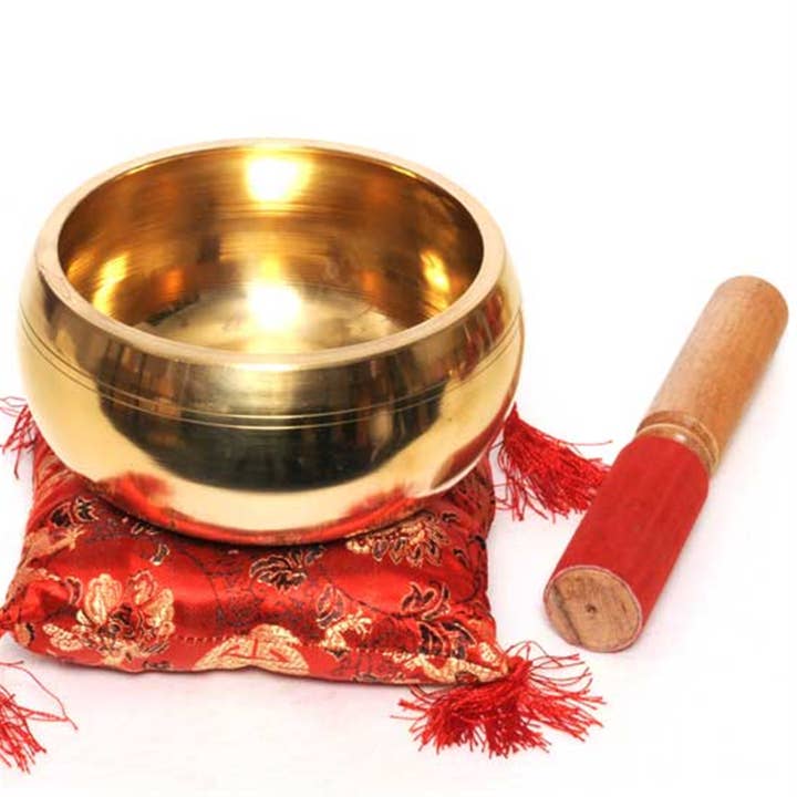 Singing Bowl Smooth Brass- 6" for wholesale by R. Expo/Song of India