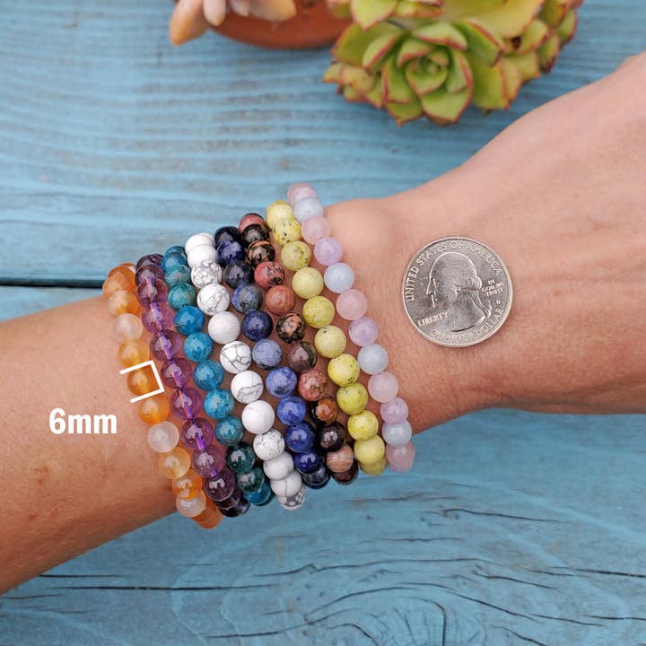 Brooke LeAnne - Wholesale Beaded Bracelet - Crystal Bracelet Gemstone 6mm5