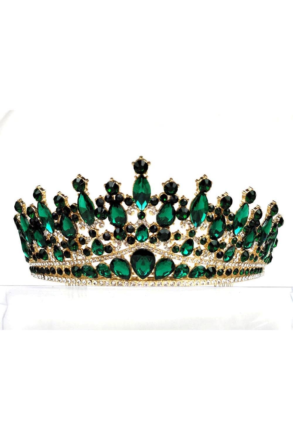 Chicas - Wholesale Tiara - Women's - One Size Fits All Tiara With Jewels HT93224