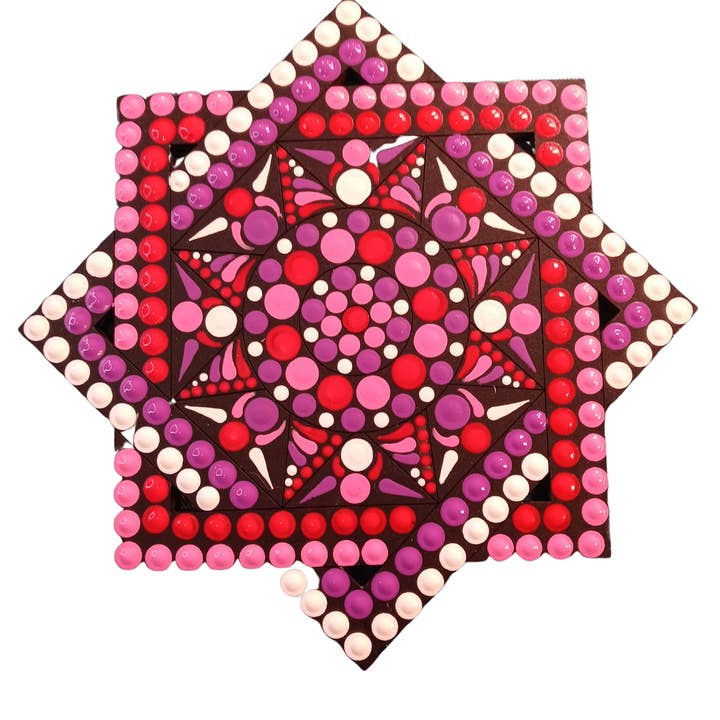 Diverse Woodworking - Wholesale Cutouts - Square Barn Quilt Design By Lines Unfinished Wood Cutout Sty3