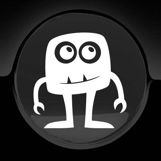 Bedårande Monster Fuel Cap bil klistermärke för wholesale av WinsterCreations™