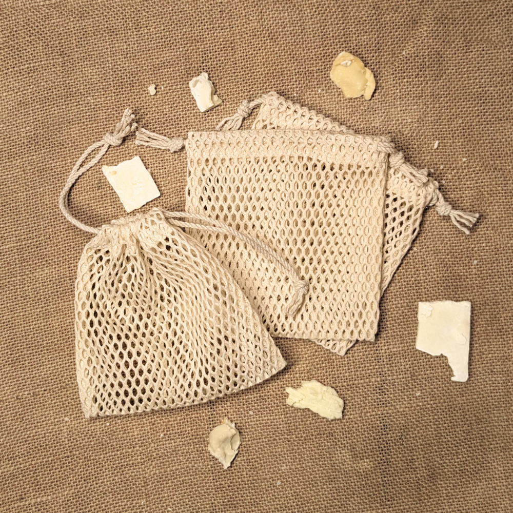 Savons Arthur - Wholesale Zeep in tasje/zakje - Zeepzakje van katoen om restjes te bewaren2