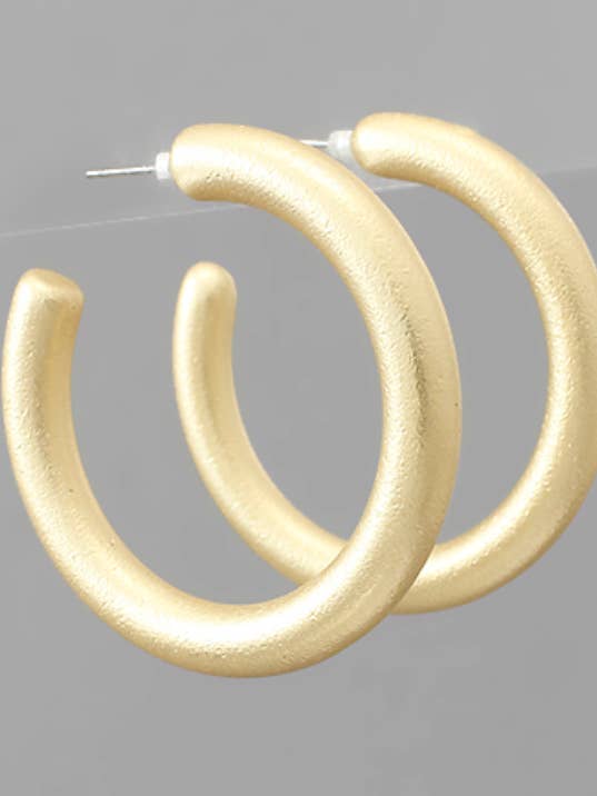 Argolas de ouro fosco por atacado de Grace Ann Designs