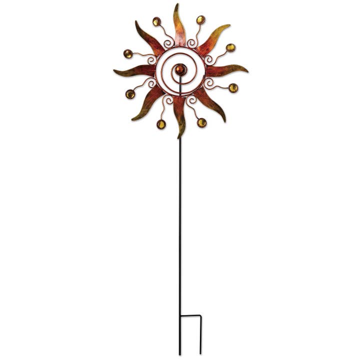 Sunset Vista Designs - Wholesale Garden/Lawn Stake - Celestial Spinner Stake 28"