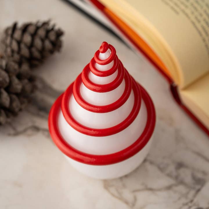 ANATOLIACRAFT - Wholesale Christmas Decoration - Hand-Blown Glass Christmas Tree Sculpture – Forest Spiral Design