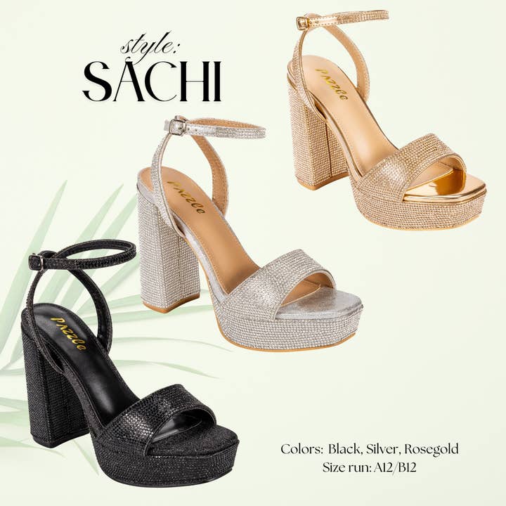 SACHI Women's Rhinestone Dress Heel with Platform for wholesale by Pazzle