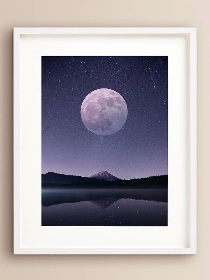 Fuji Moon Print for wholesale by Juniper Castelle
