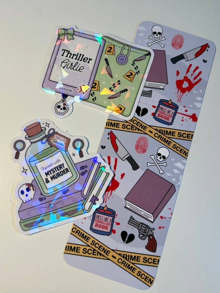 Awfullynerdy.co - Venta al por mayor Marcapáginas - Pack de Pegatinas y Marcapáginas Thriller Girlie1