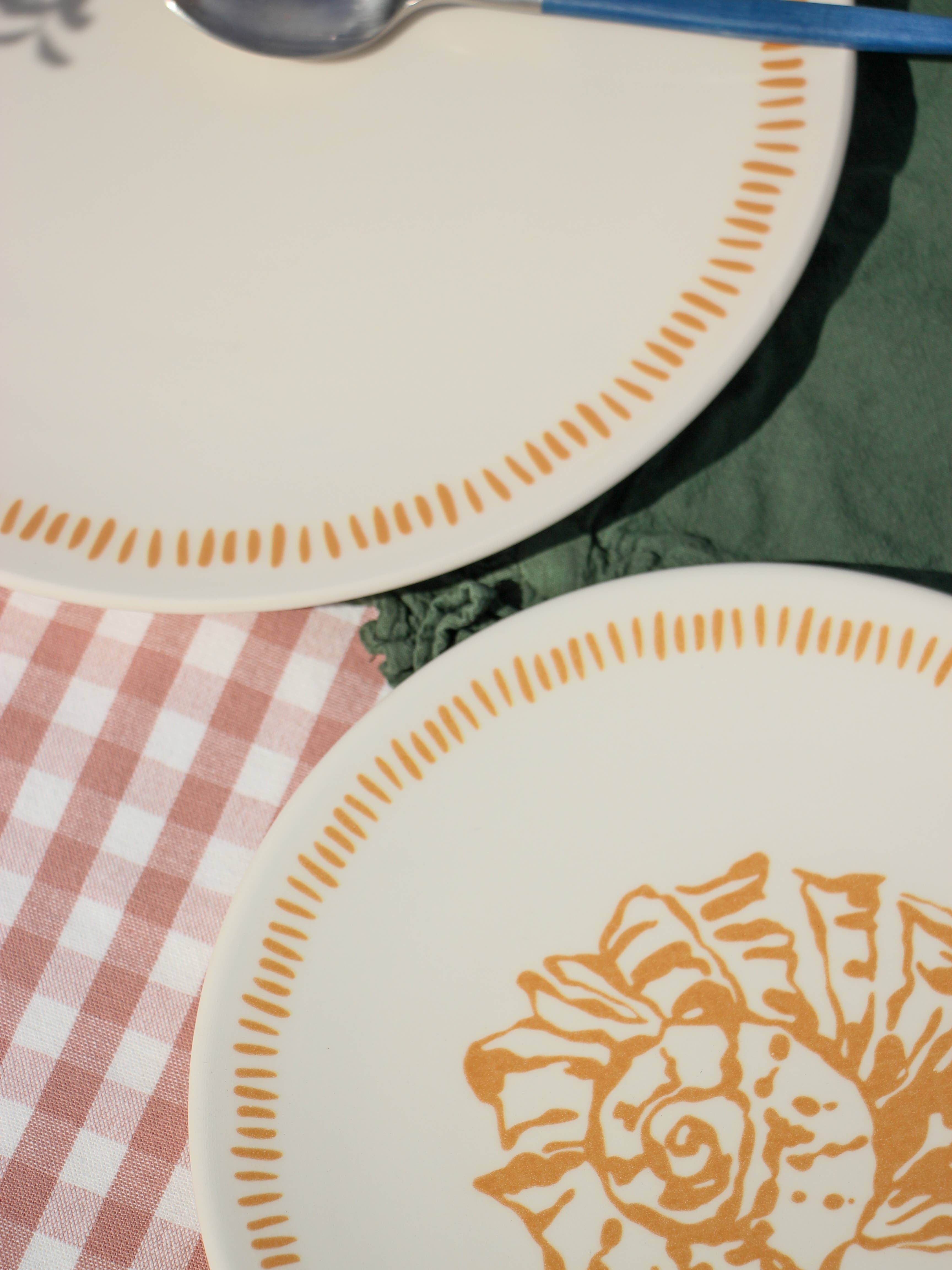 Pó de Barro - Wholesale Dinner Plate - Dinner Plate Yellow Vacay Mood 3