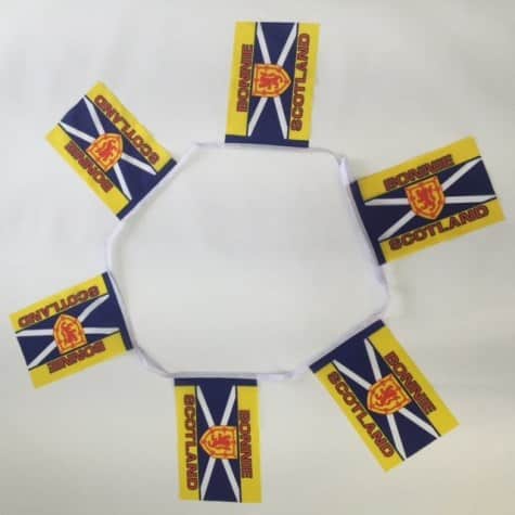 Worldwide Flags Ltd – wholesale Bunting/garland – 6m 20 Flag Bonnie Scotland Bunting