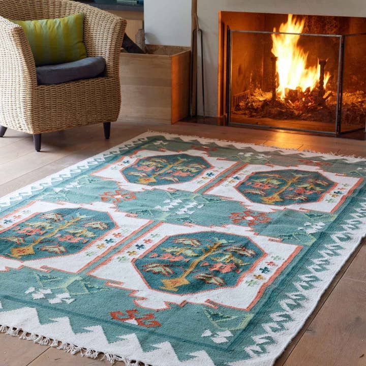 Bonheur du Jour - Wholesale Area rug - Maya Rug - 160 x 230 cm - Ecru Green5