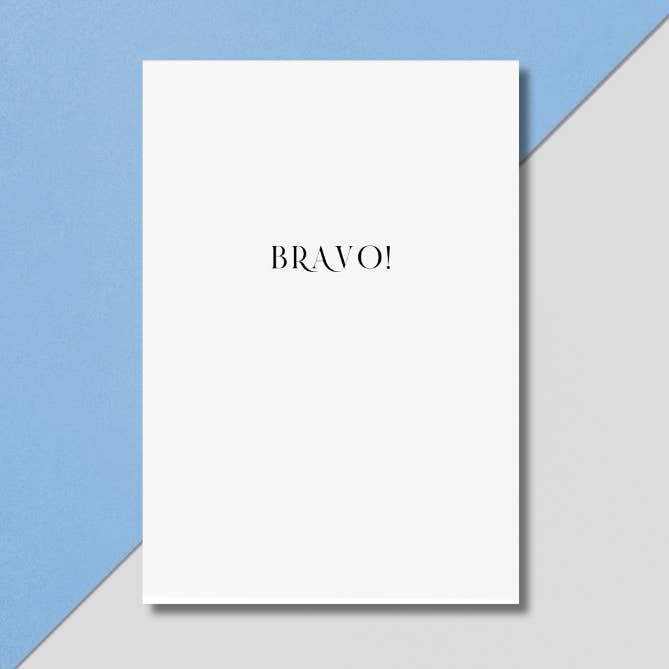 Bravo! A6 Greeting Card for wholesale by Rama Publishing