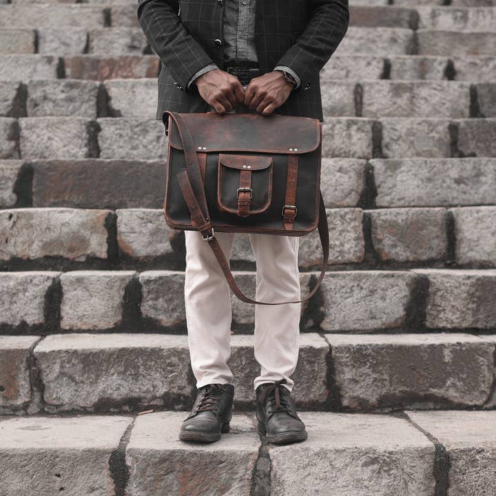 Dotch Leather – Großhandel Messenger Bag – Herren – Loculus Laptop-Aktentasche aus Leder, für Herren8