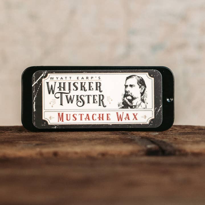 Wyatt Earp's Whisker Twister Mustache Wax for wholesale by Wolf & Iron