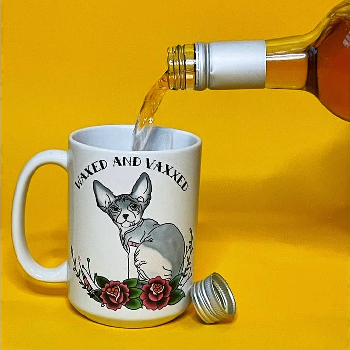 Waxed & Vaxxed Mug for wholesale by Wild Saint
