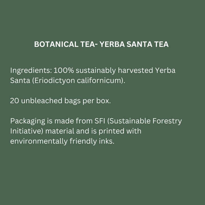 Juniper Ridge - Wholesale Loose Tea - Botanical Tea- Yerba Santa Tea