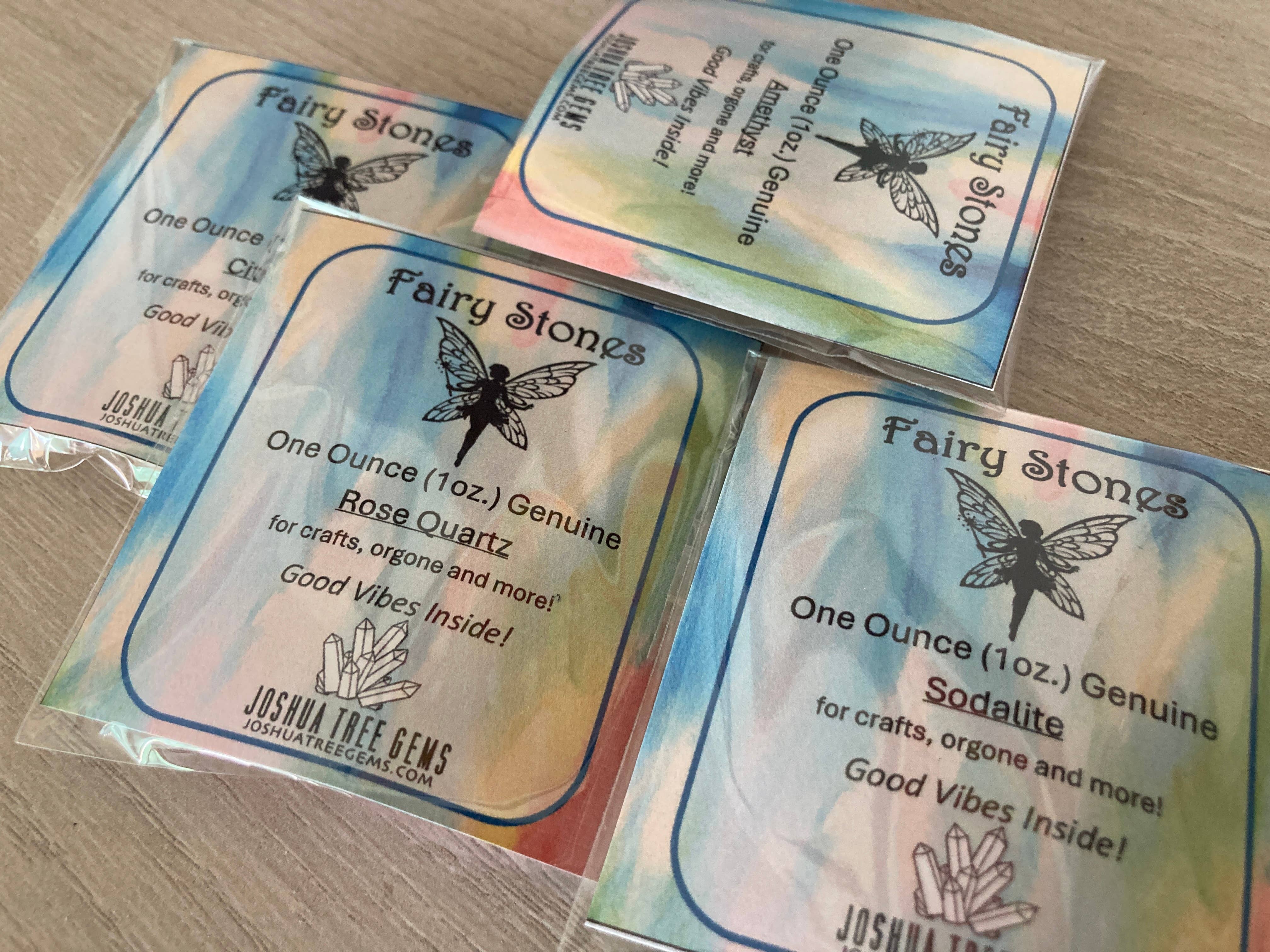 Joshua Tree Gems - Wholesale Spiritual Stone/Crystal - Fairy Stones, Amethyst, Smaller Size Genuine Gemstones 1oz.1