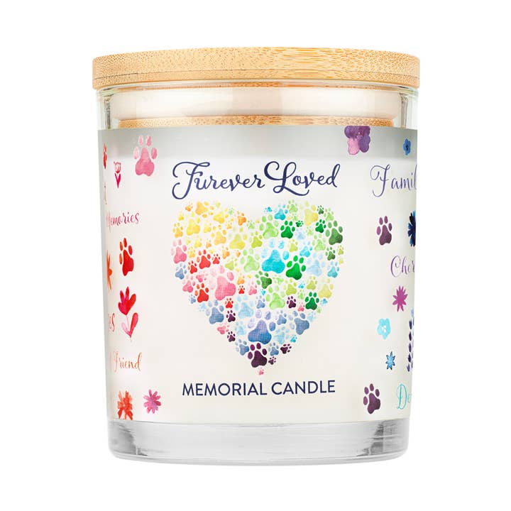 Pet House by One Fur All - Wholesale Jar/Filled Candle - Furever Loved Pet Memorial Candle 9 oz0