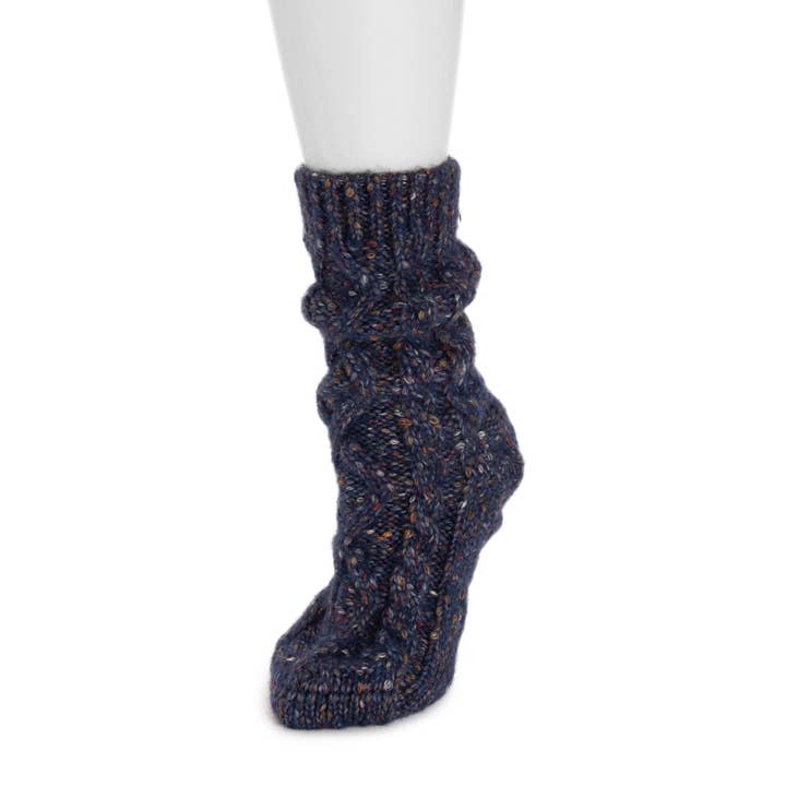 Muk Luks - Wholesale Socks - Women's - MUK LUKS Women's Luxe Cabled Novelty Yard Sweater Sock1