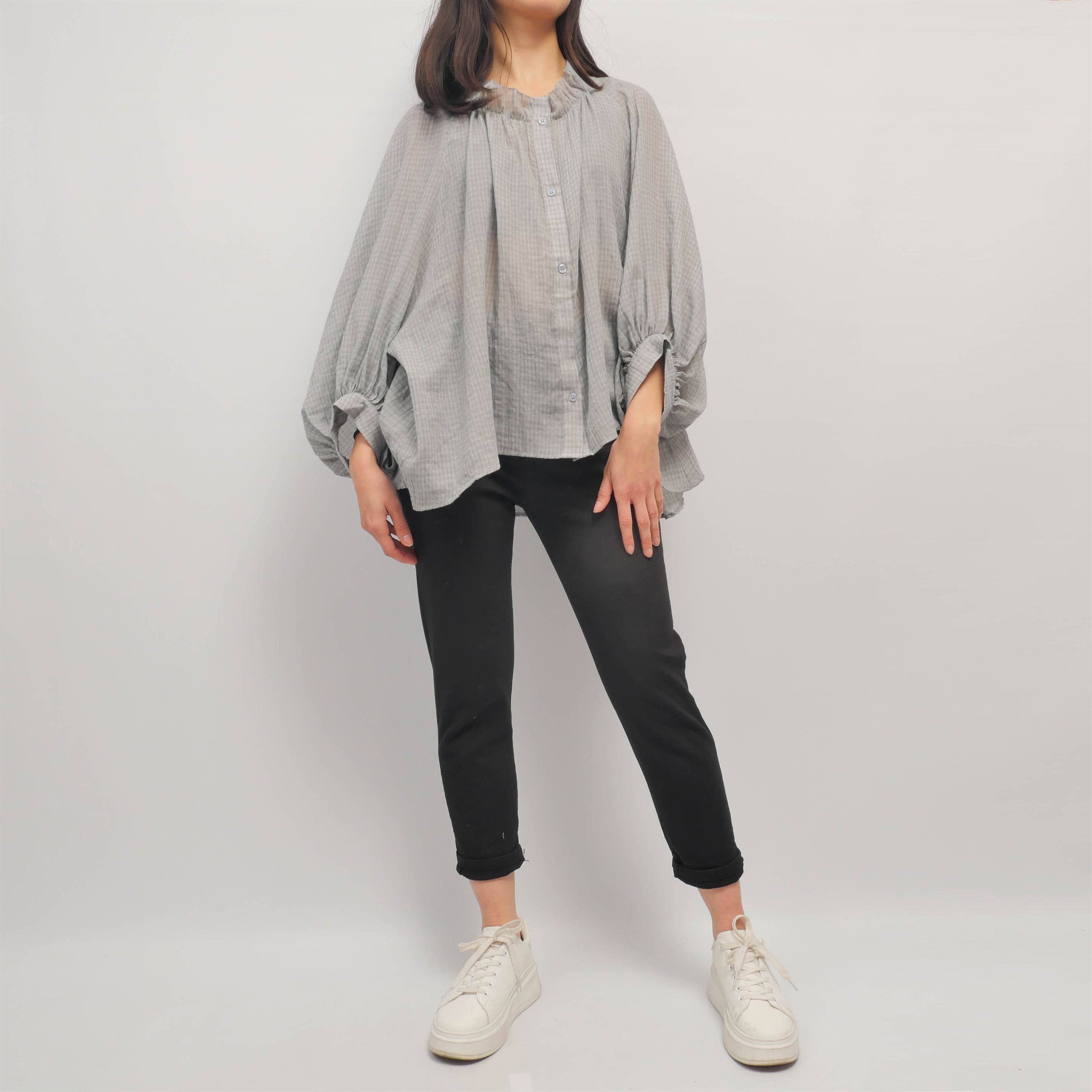 Cecile Wang – wholesale Pants – Women's – Textured belted chino pants CVA822663-47