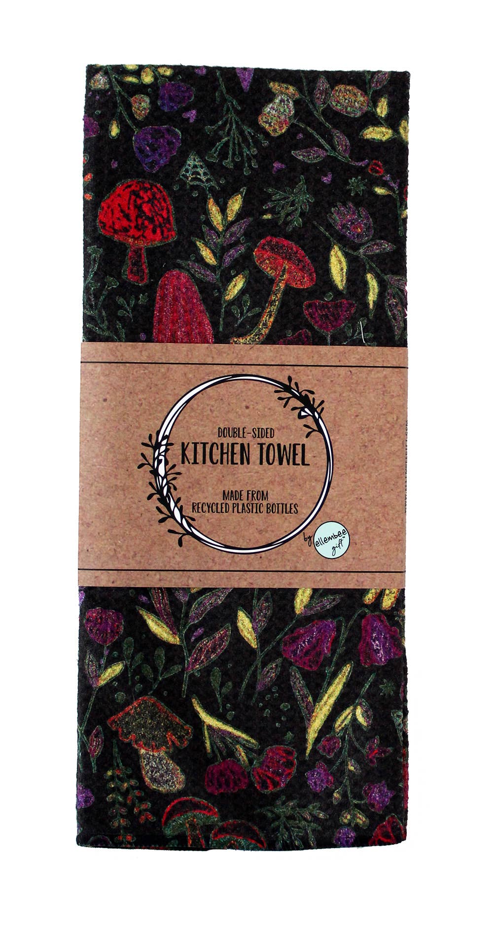 ellembee gift - Wholesale Tea Towel - Flora and Fungi | two sided waffle towels1