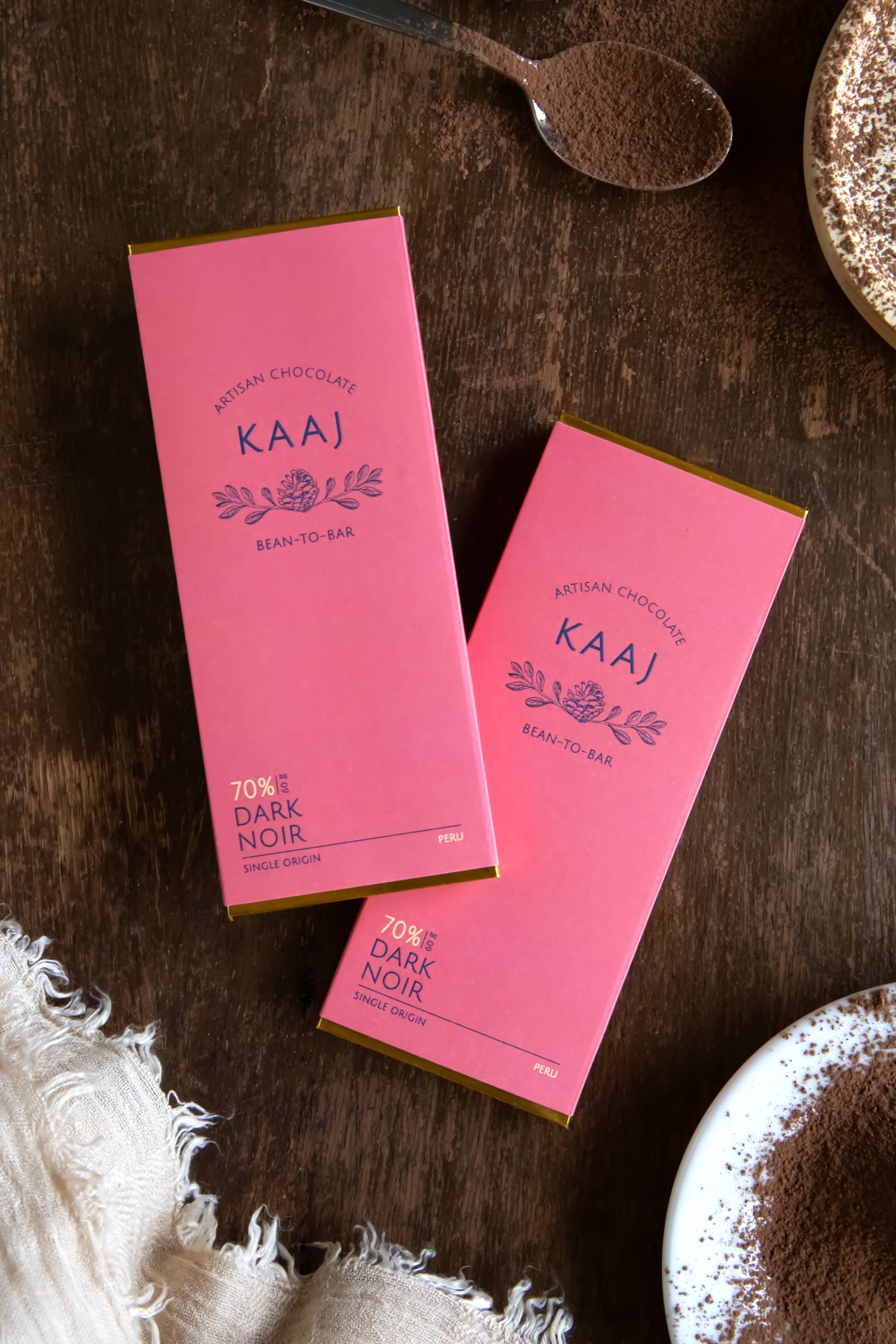 Kaaj Artisan Chocolate - Wholesale Chocolate Bar - Dark 70% Peru