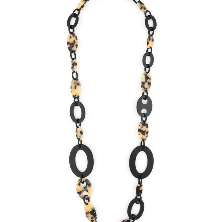 ZENZII Jewelry - Wholesale Link & chain necklace - Torti-Ful Long Link Necklace2