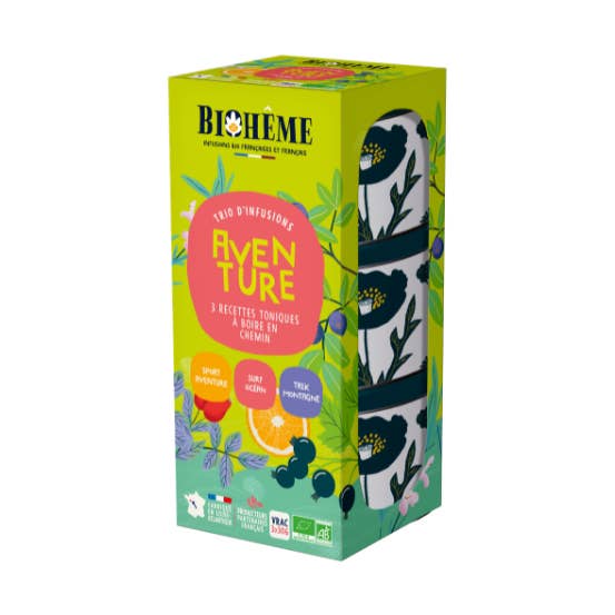 Infusion Bio - Mini trio Äventyr x 3 lådor lösvikt för wholesale av Biohême