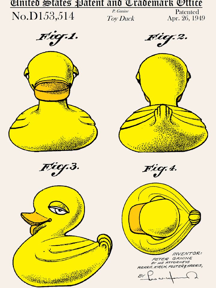 Rubber Duck Image Hverdags lykønskningskort for engroshandel hos PATENT PRESS GREETING CARDS
