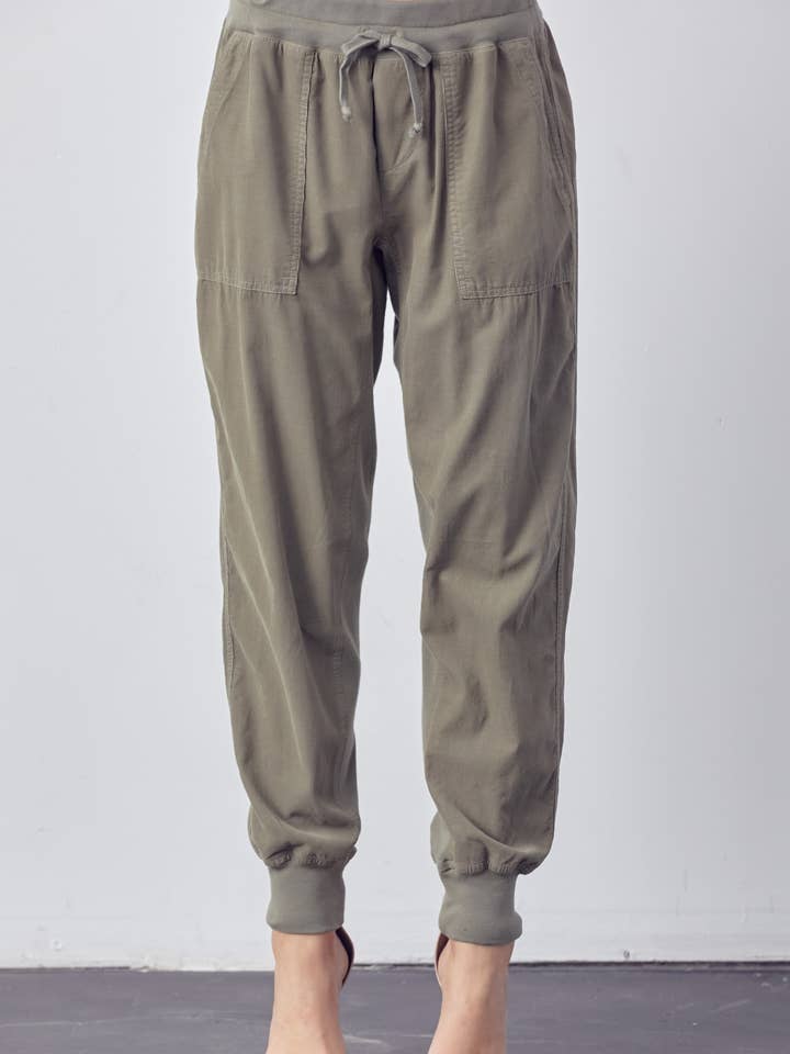 Maven West - Wholesale Lounge Sweatpants/Joggers - Women's - MIXED MEDIA DRAWSTRING JOGGER