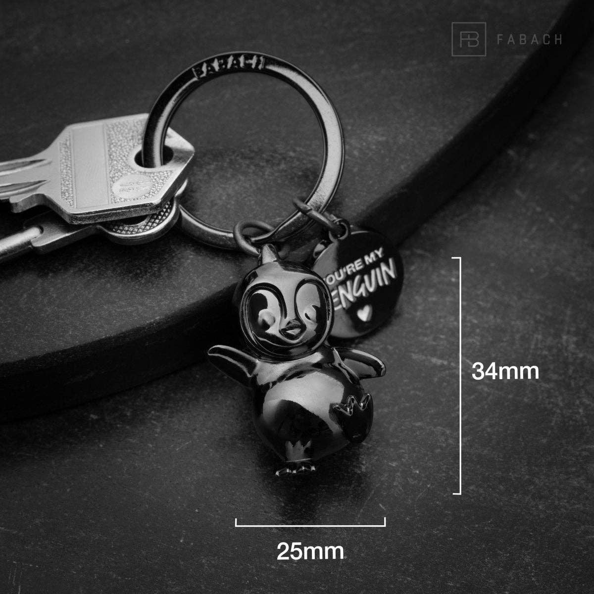 FABACH – Die Schlüsselanhänger-Schmiede - Wholesale Keychain - Unisex - “You're my penguin” penguin keychain “Breezy” with engraving - cute penguin lucky charm as a gift for partner8