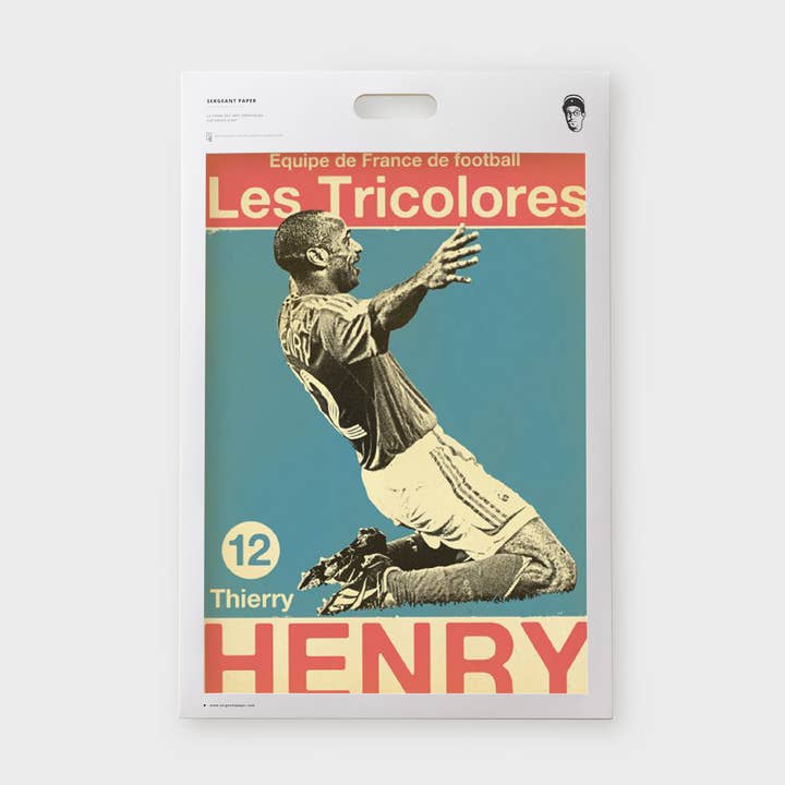 Sergeant Paper - Vente Affiche d'art - Zoran Lucic - Henry Les Tricolores - Impression artistique sportive0