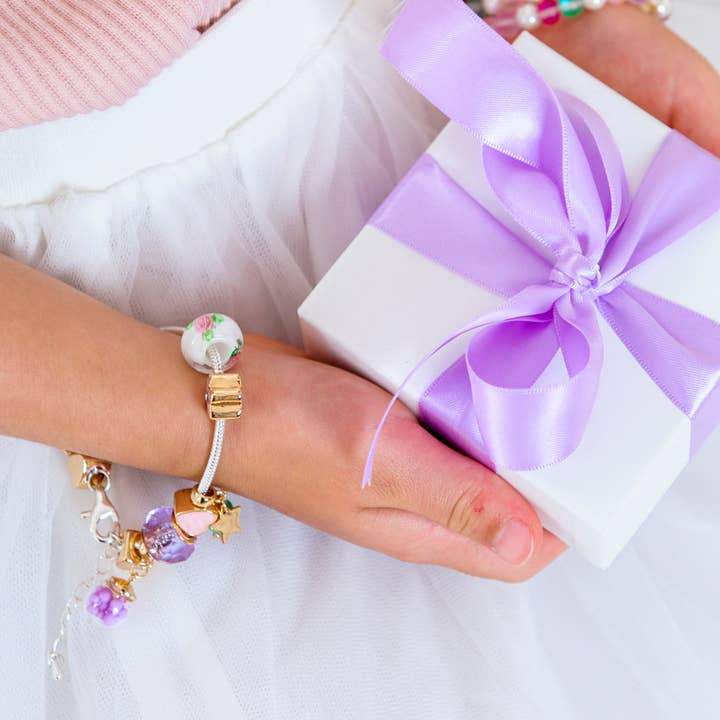 Lauren Hinkley Australia - Venta al por mayor Pulseras de abalorios/colgantes - Pulsera Petite Fleur Violette