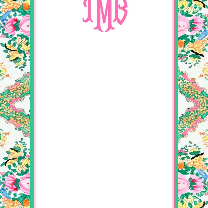 Rose Medallion Inspired Notepad for wholesale by Taylor Beach Design