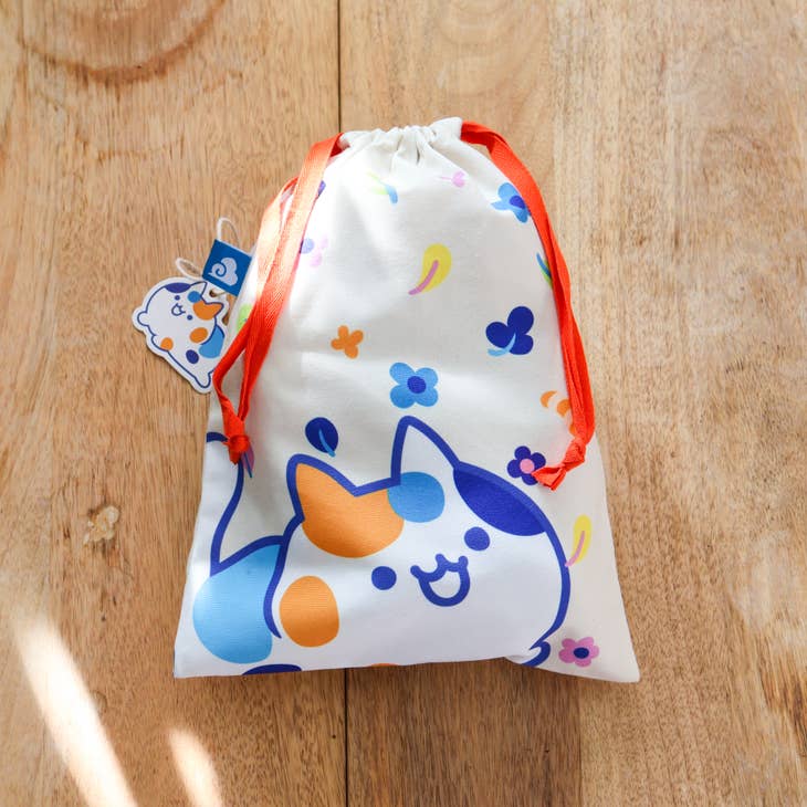 Thousand Skies - Wholesale Pouch - Women's - Drawstring Pouch Bag - Floral Calico