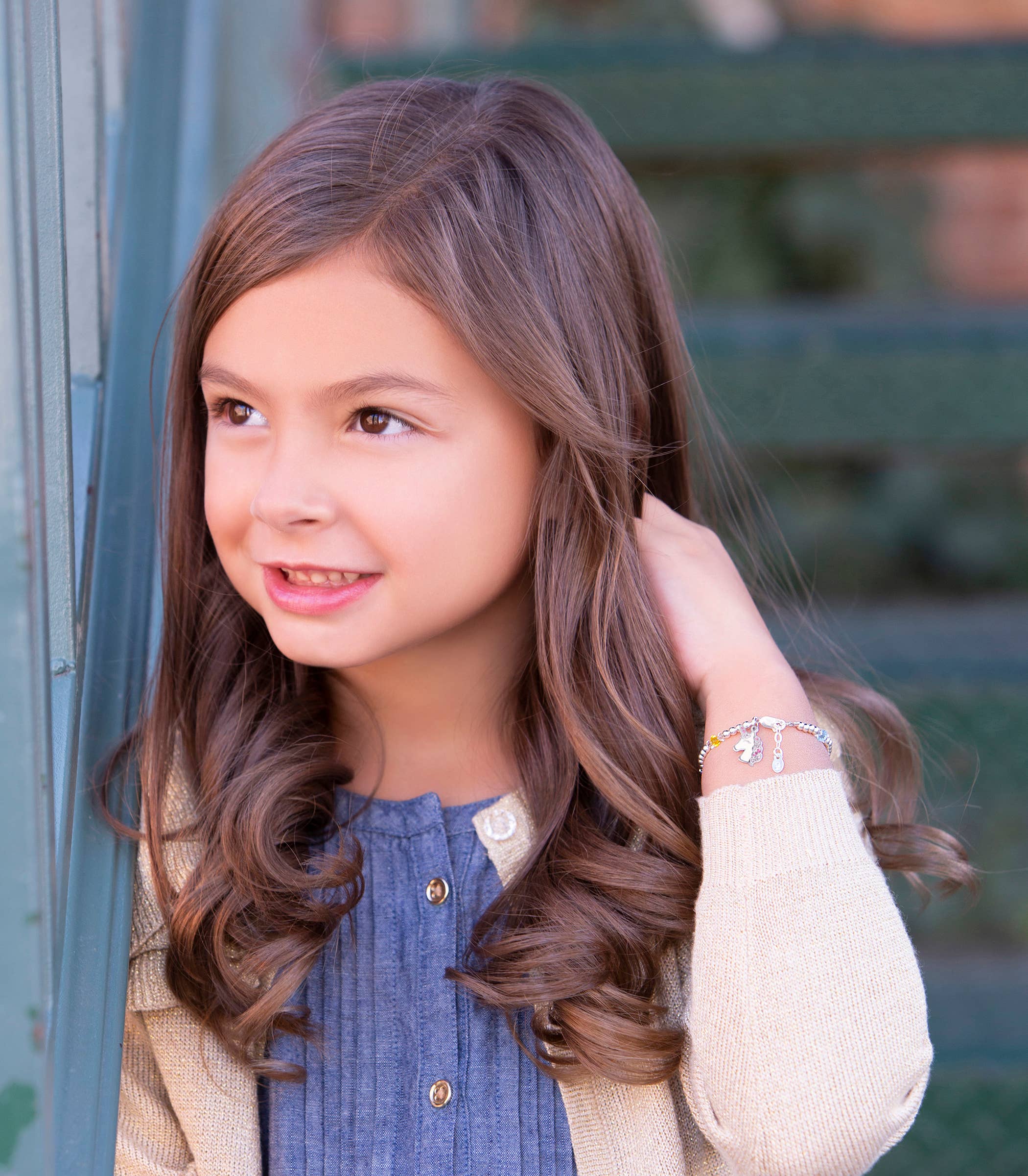 Cherished Moments - Venta al por mayor Pulseras de abalorios/colgantes - Pulsera de plata de ley con diseño de unicornio arcoíris, regalo para niñas4