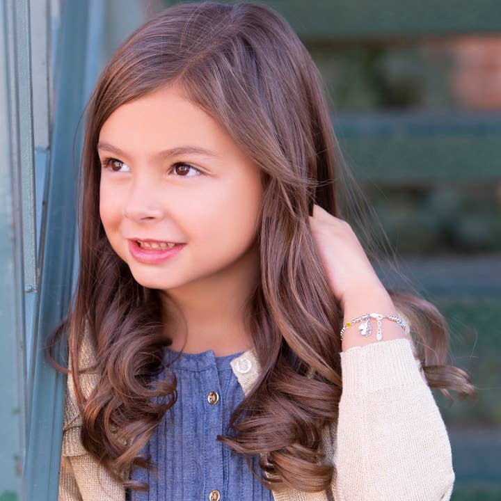 Cherished Moments - Vente Bracelets à breloques/pendentifs - Bracelet licorne arc-en-ciel en argent sterling pour petites filles4