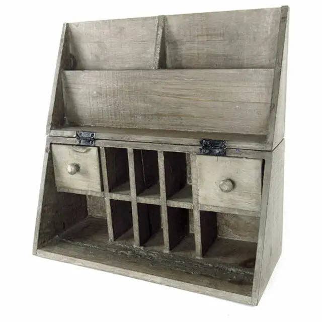 Vagabond Vintage – wholesale Skrivbordsorganisatör – Skrivbordshållare i återvunnet trä1