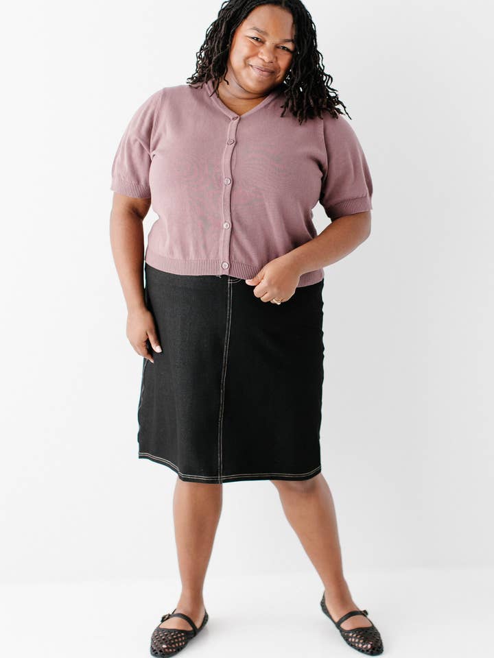 The Main Street Exchange - Wholesale Cardigan - Women's - 'Catherine' Short Sleeve Cotton Cardigan3