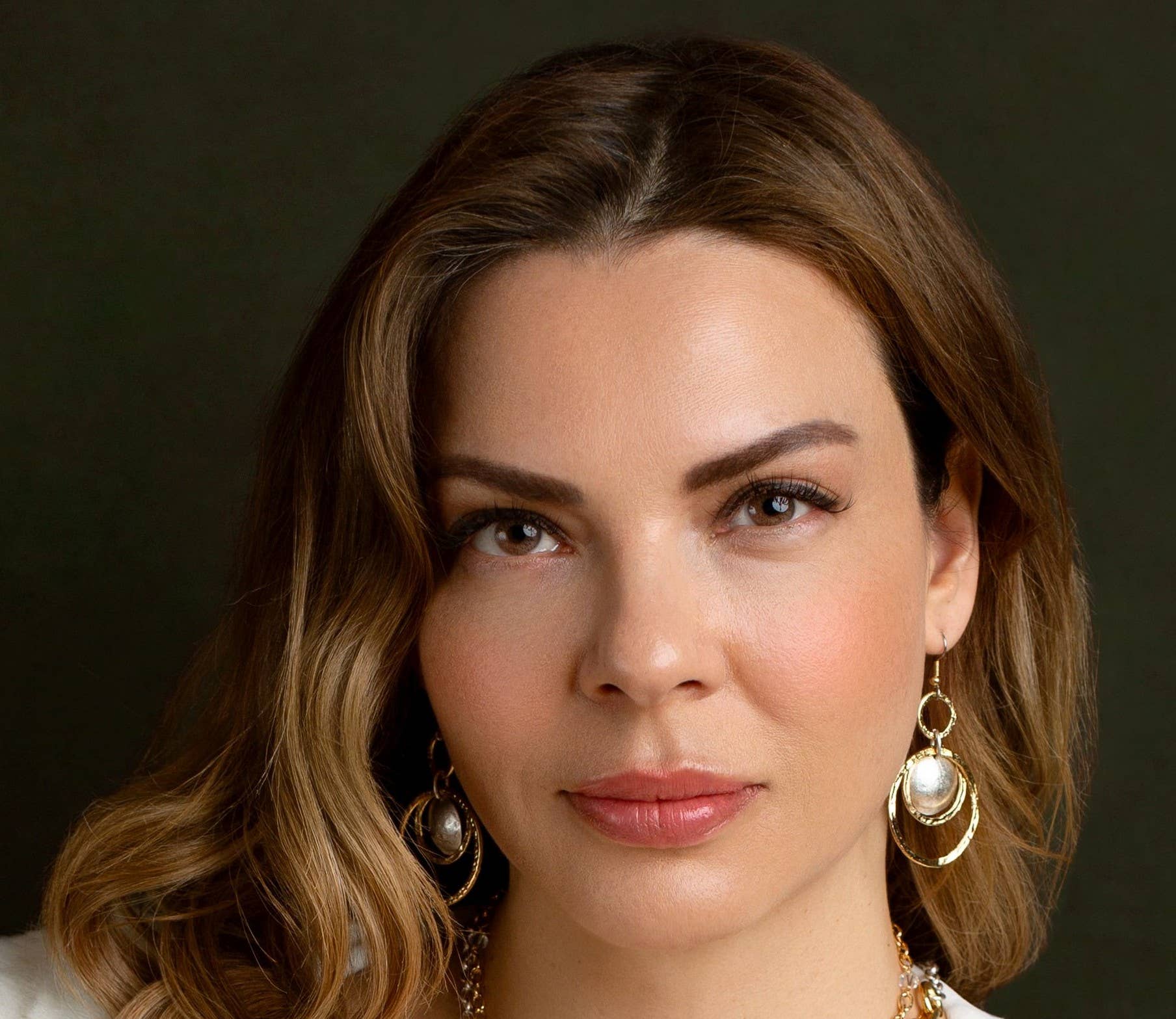 Volare – wholesale Dangle earrings – Dual Tone Harmony Hoop Earrings4