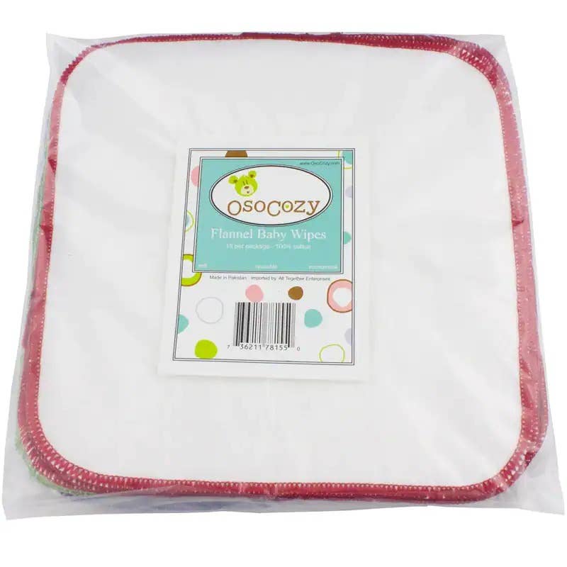 OsoCozy - Wholesale Face & Body Wipes - Baby - OsoCozy Reusable Cloth Baby Wipes1