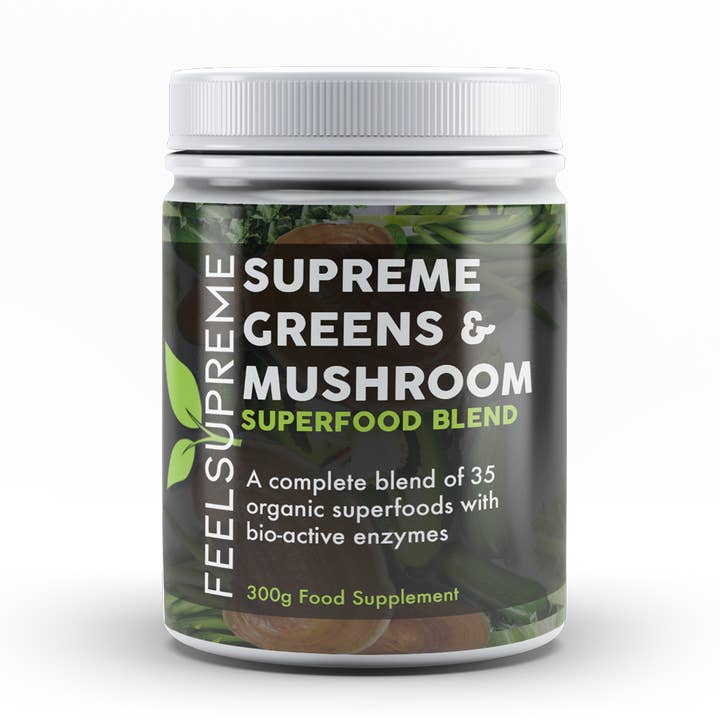 Feel Supreme - Wholesale Protein/Superfood Powder - Supreme Greens and Mushroom Blend | Daily Greens Blend