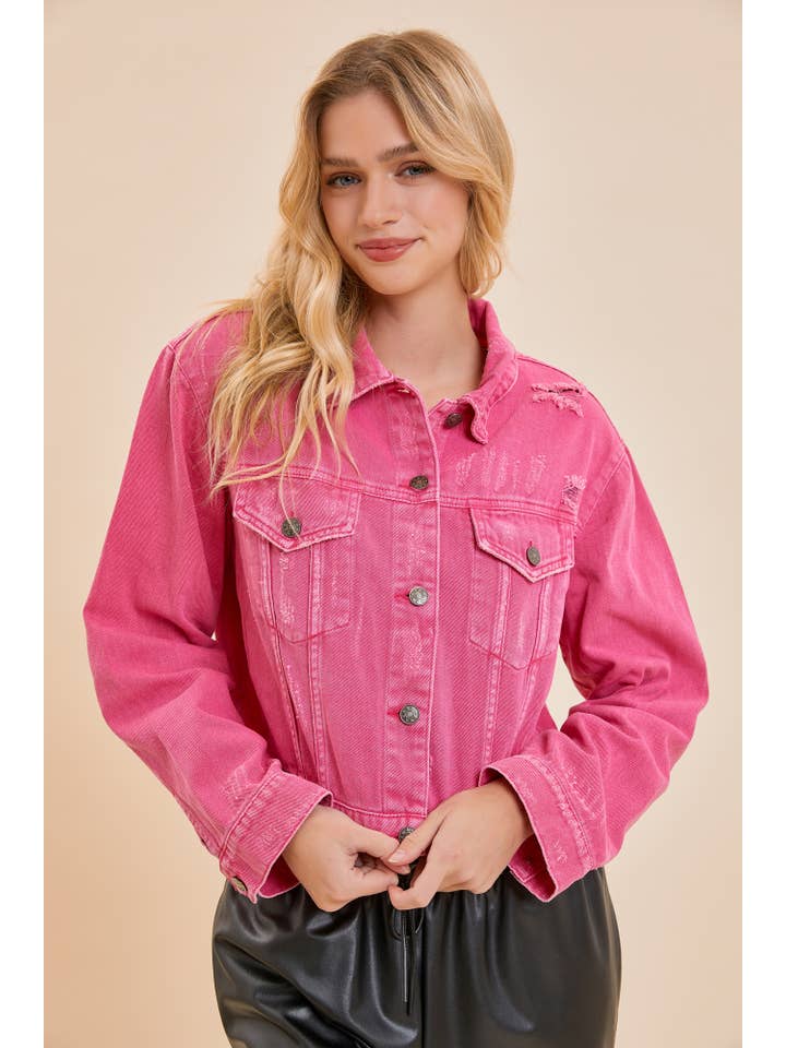 Mustard Seed – wholesale Jeansjackor – Dam – FÄRG JEANSJACKA