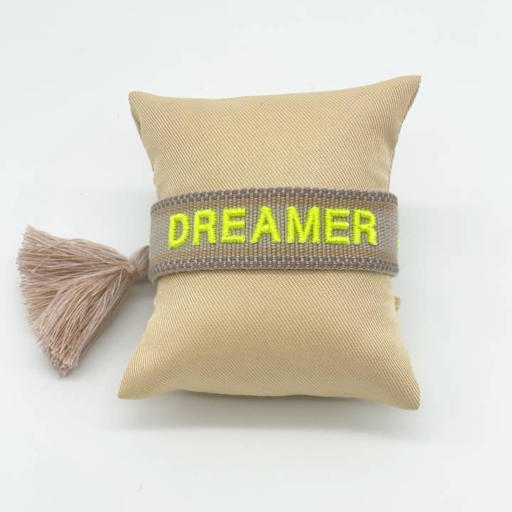 Parsley & Pepper - Wholesale Woven/Braided Bracelet - DREAMER statement bracelet woven, embroidered