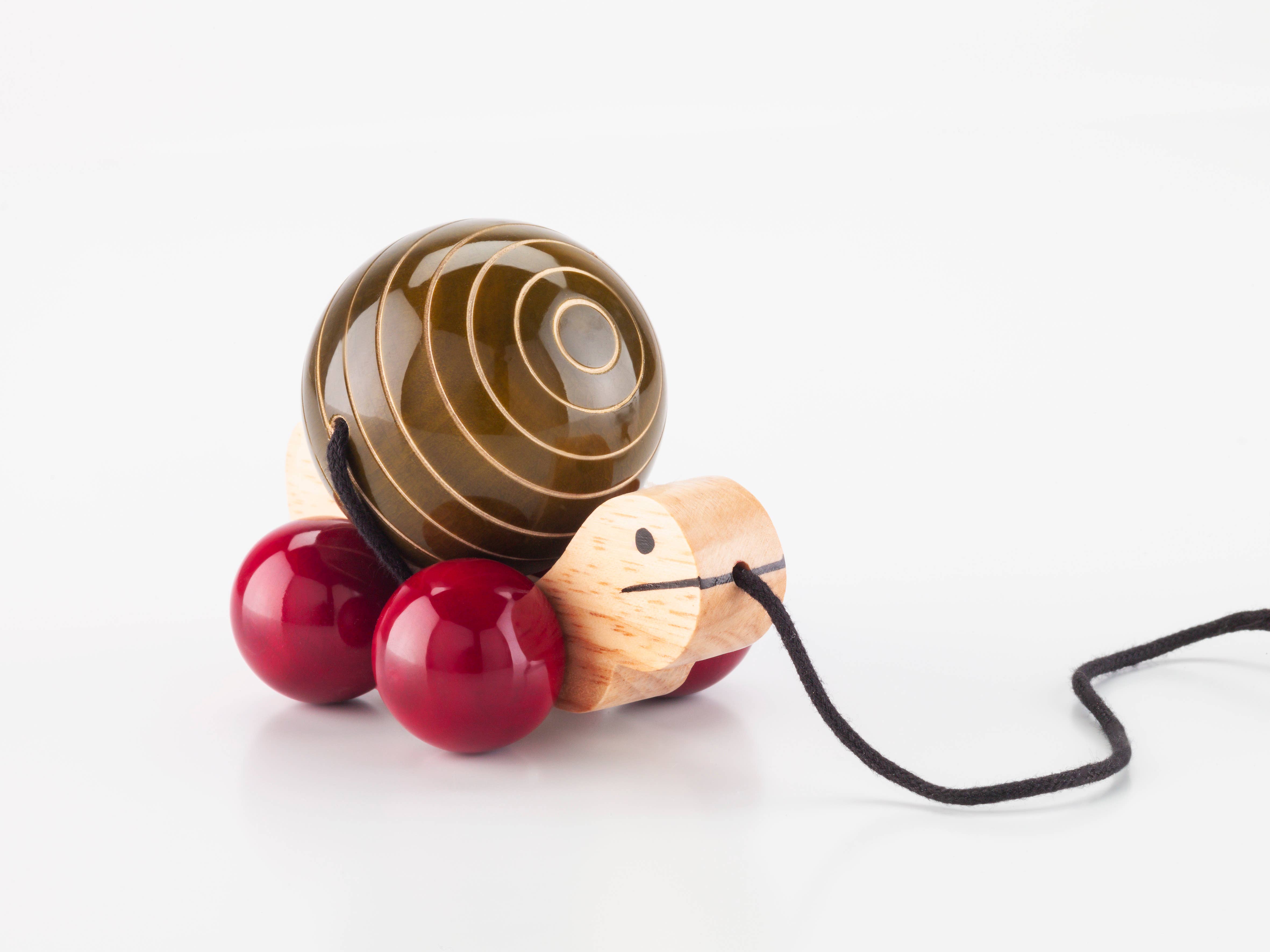 Brown Turtle pull toy for wholesale on Faire1