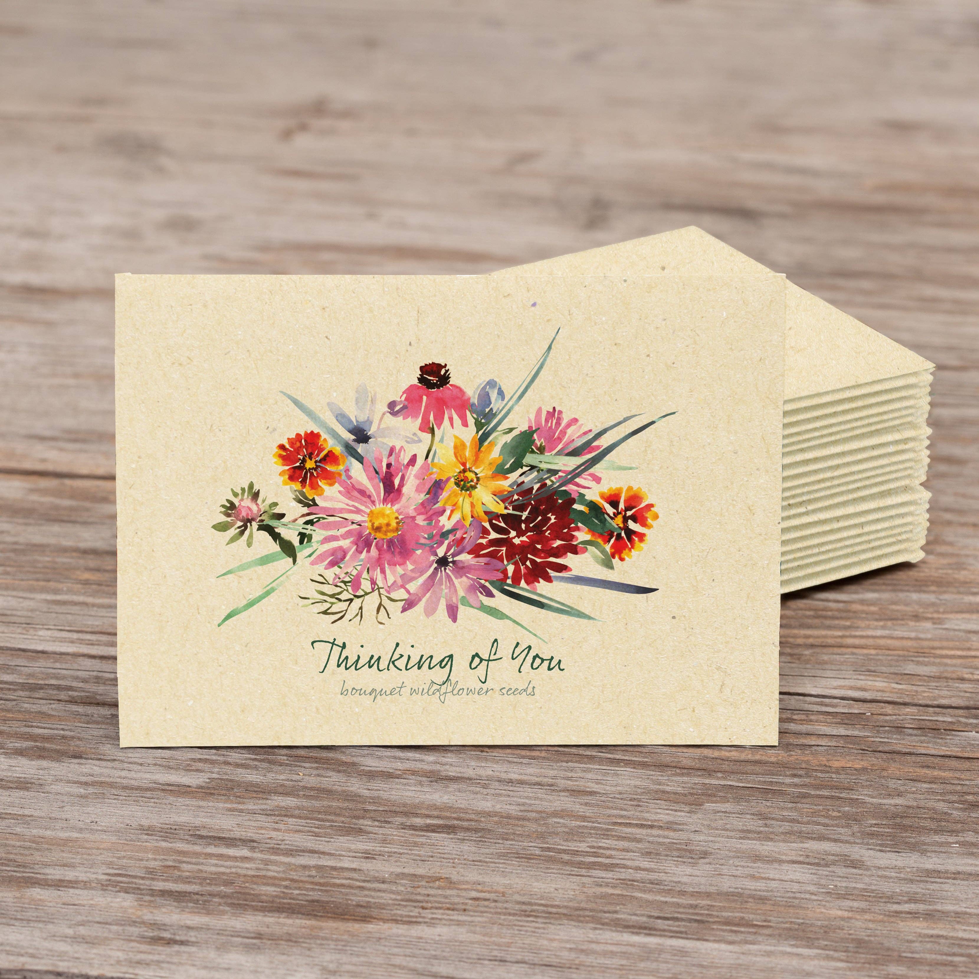 Bentley Seed Co. - Wholesale Thinking of You Card - Thinking of You Bouquet - Wildflower Mix Seed Packets2