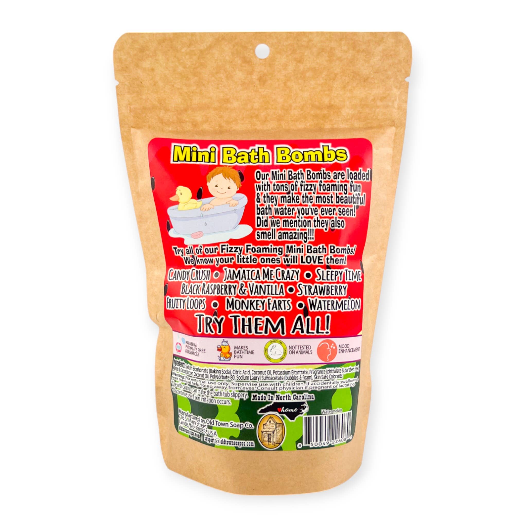 Old Town Soap Co. - Wholesale Bath Bomb/Fizz - Mini Bath Bombs -8 Scents that Kids of all ages LOVE15