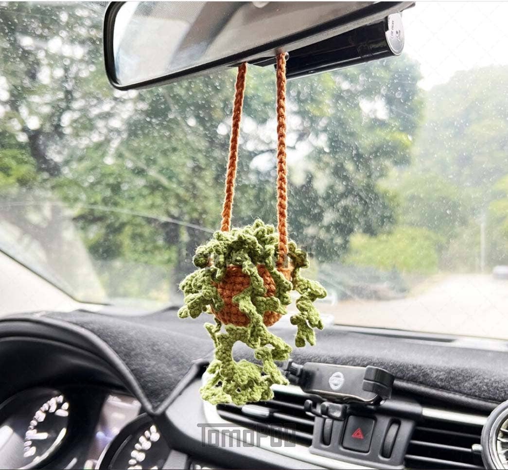 TOMOPOD LLC - Wholesale Car Decorative Charm - Unisex - Crochet Car Plant Hanging Decor, Crochet Hanging Vine Lover4
