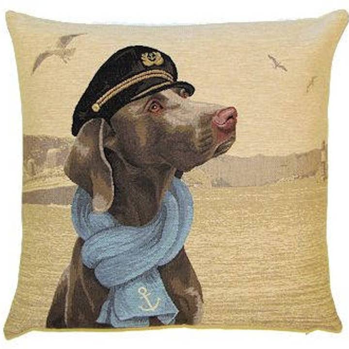 Weimaraner decoratief kussenhoes | Geschenk voor hondenliefhebber voor wholesale door yapatkwa - art of the loom
