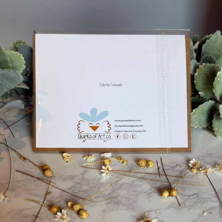 Quirks of Art co. - Wholesale Envelopes - Colorado Map Themed Stationary1
